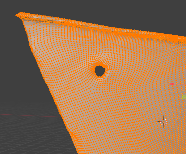 fixing a amc pacer headlight shroud mesh in blender