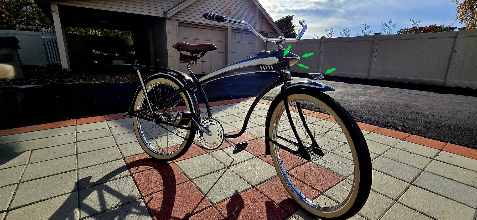 1930s Sears Elgin bike with rengineering points